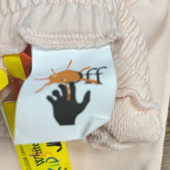 OFF-WHITE Team 23 Pink/Blush Wide-Leg Pants, Girls Size 6 - NWT - Picture 7 of 7